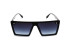 Flat Design Rectangular Sunglasses for Men & Women (Black)